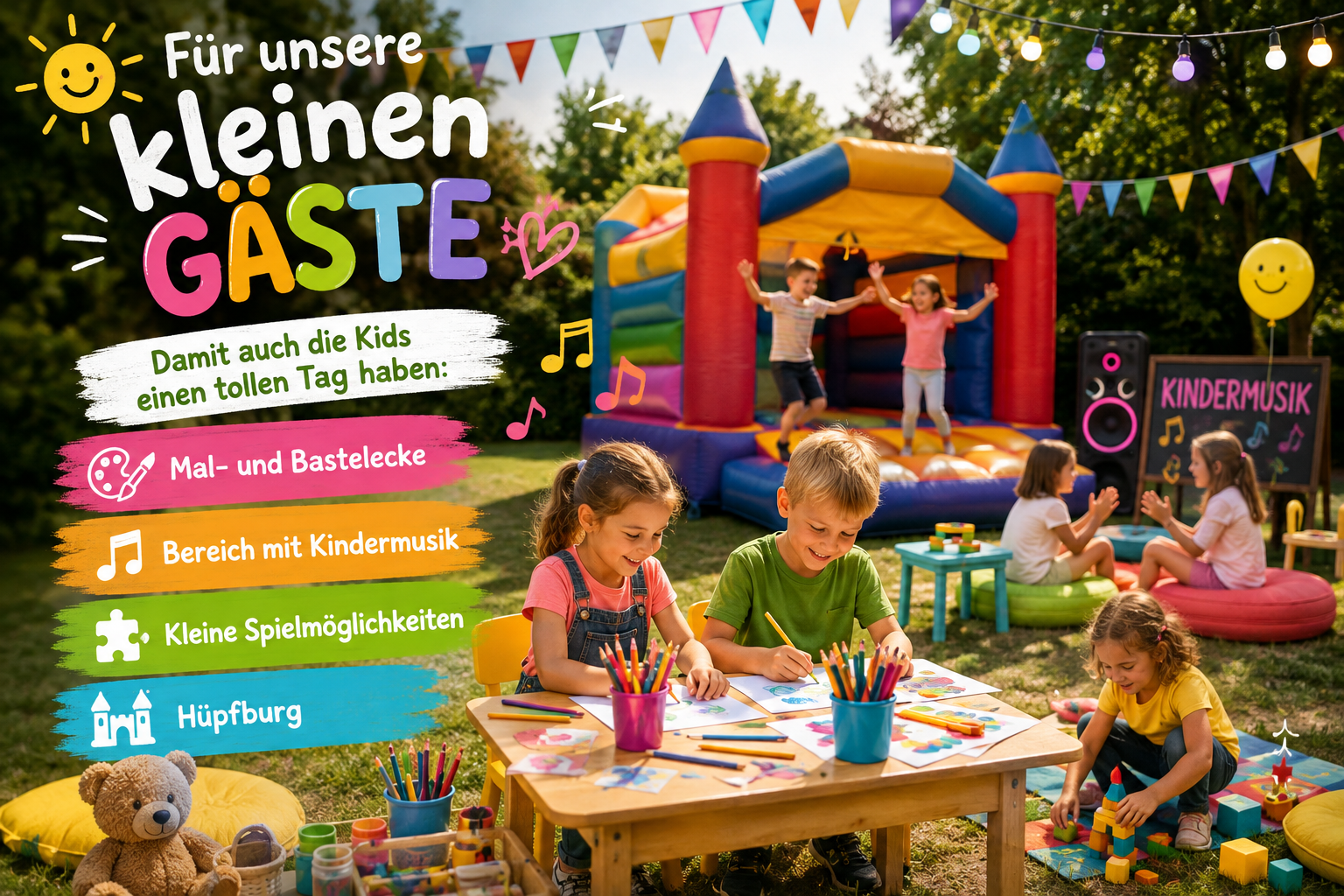 Für unsere kleinen Gäste – Hüpfburg & mehr
